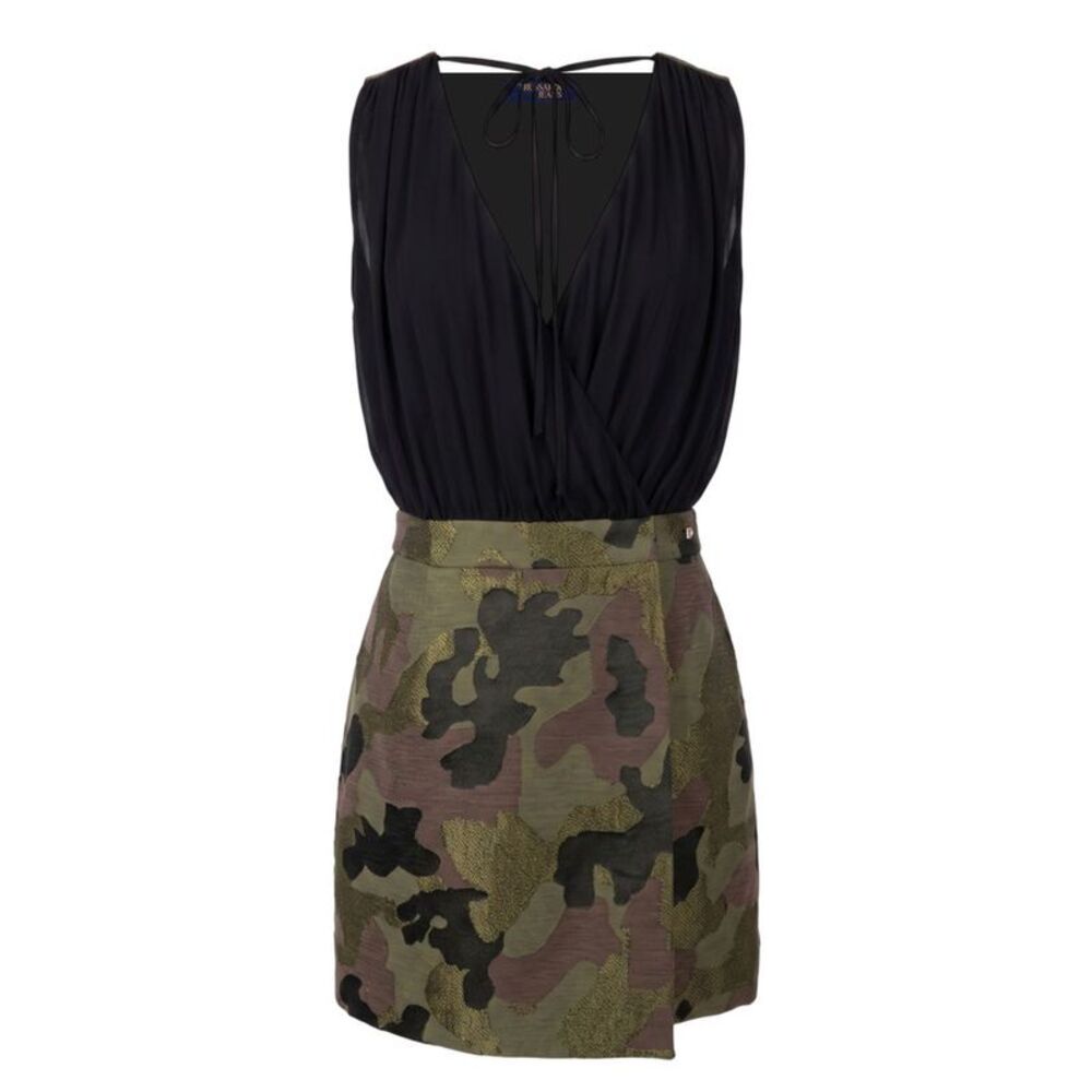 Trussardi Jeans Black Cotton Women's Women's Dress